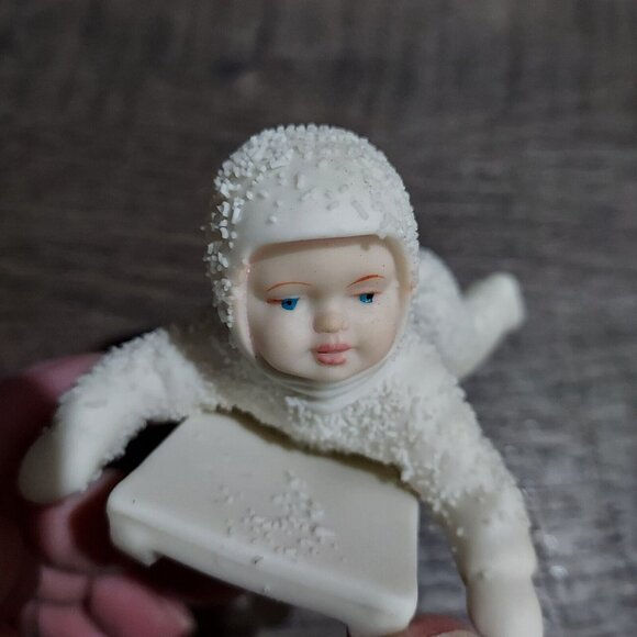 Snowbabies “Don't Fall Off & Hold On Tight" Dept 56 #7956 & #79685 2 Retired - Picture 9 of 13